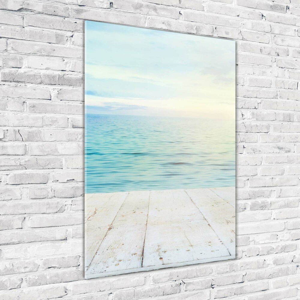 Foto obraz szklany pionowy Tropikalna plaża