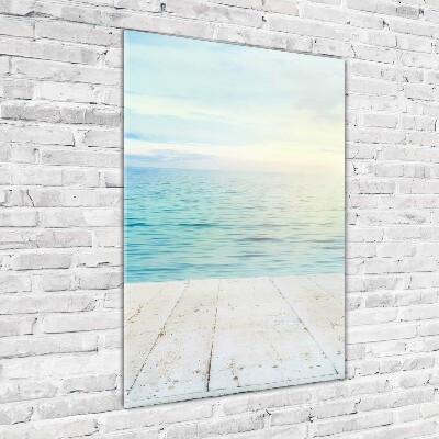 Foto obraz szklany pionowy Tropikalna plaża