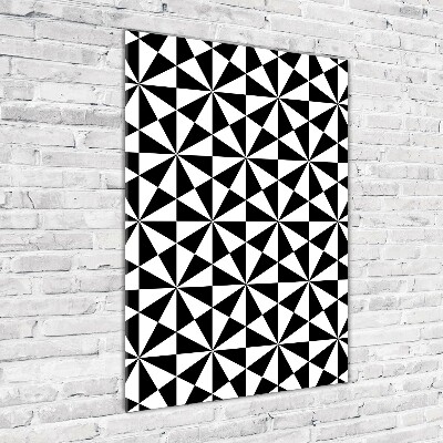 Foto obraz szklany pionowy Geometryczne tło