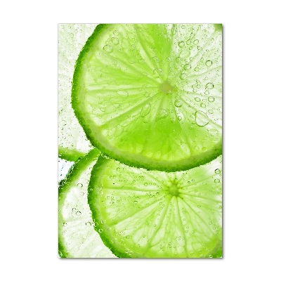 Foto obraz szklany pionowy Limonka pod wodą