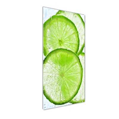 Foto obraz szklany pionowy Limonka pod wodą