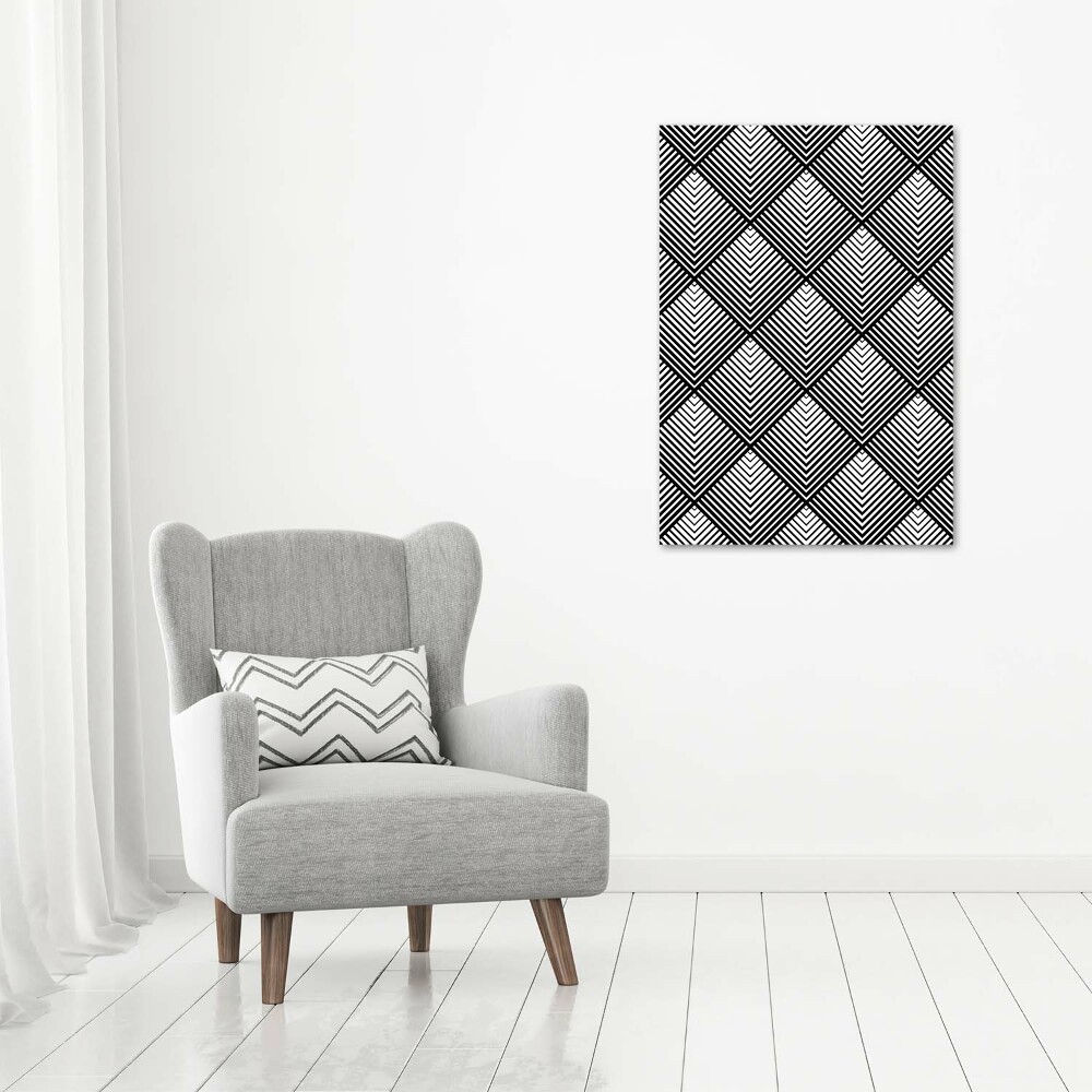 Foto obraz szklany pionowy Geometryczne tło