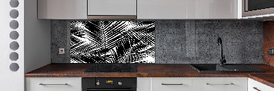 Panel dekor szkło Liście palmy