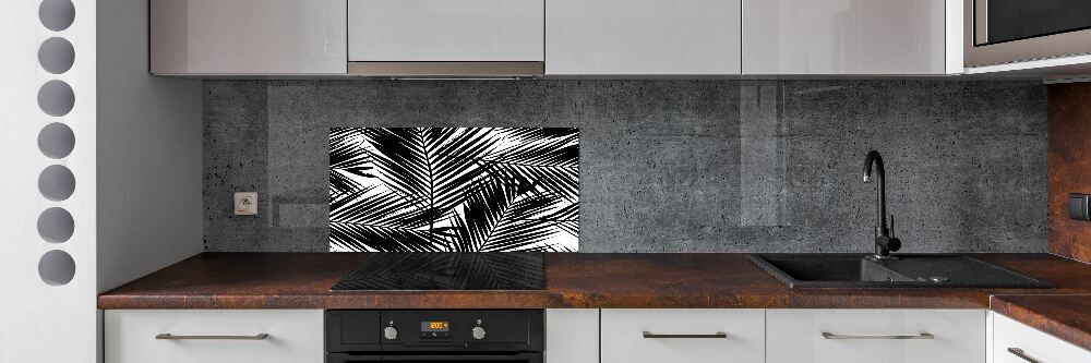Panel dekor szkło Liście palmy