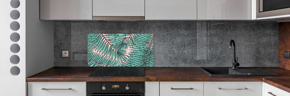 Panel dekor szkło Liście palmy