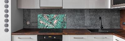 Panel dekor szkło Liście palmy