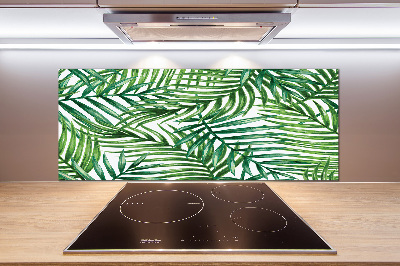 Panel dekor szkło Liście palmy
