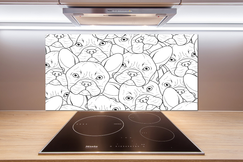 Panel do kuchni Buldogi francuskie