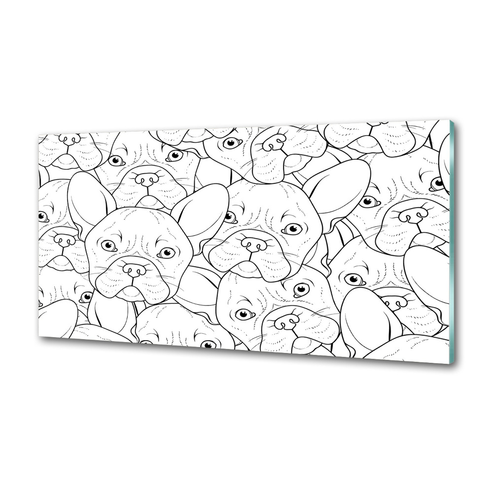 Panel do kuchni Buldogi francuskie