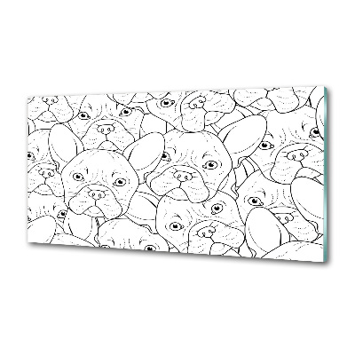 Panel do kuchni Buldogi francuskie