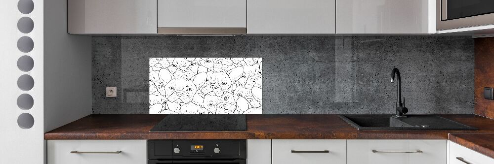 Panel do kuchni Buldogi francuskie