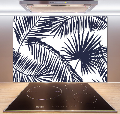 Panel dekor szkło Liście palmy