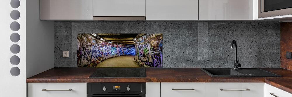 Panel do kuchni Graffiti w metrze