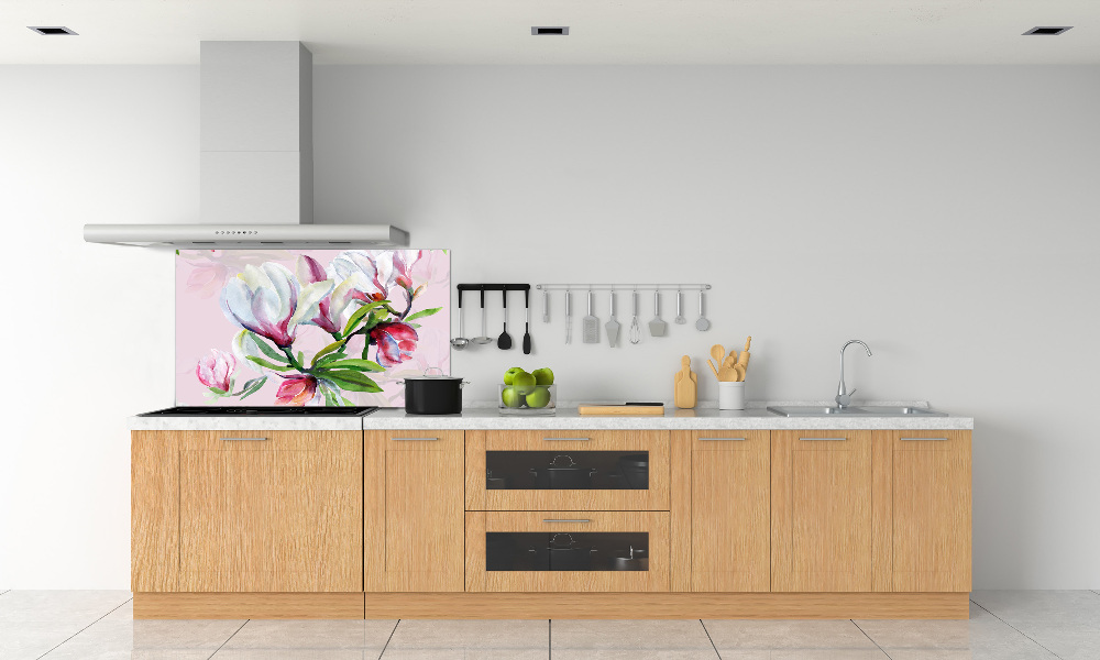 Panel do kuchni Kwiaty magnolii