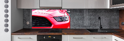 Panel do kuchni Czerwony mustang