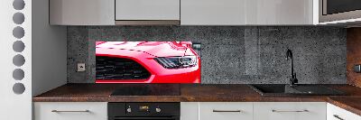 Panel do kuchni Czerwony mustang
