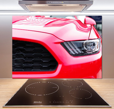 Panel do kuchni Czerwony mustang