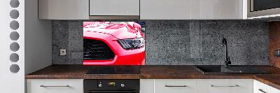 Panel do kuchni Czerwony mustang