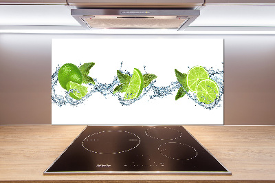 Panel szklany do kuchni Limonka