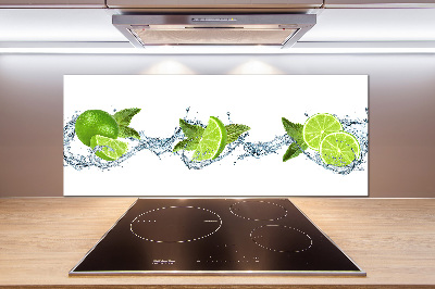 Panel szklany do kuchni Limonka