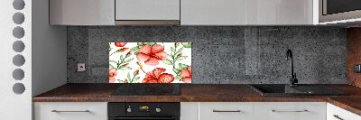 Panel do kuchni Tropikalne kwiaty