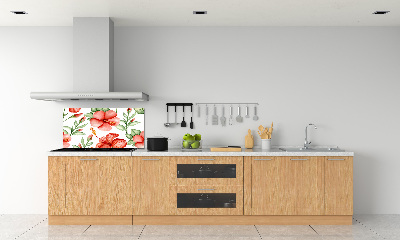 Panel do kuchni Tropikalne kwiaty