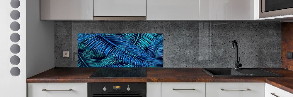 Panel dekor szkło Liście palmy