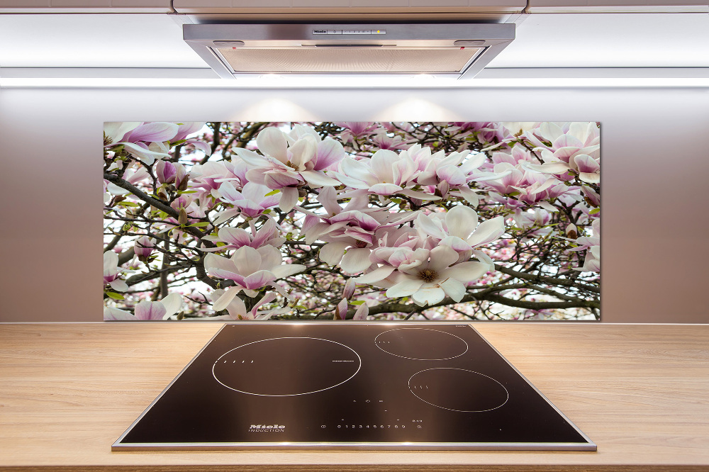 Panel do kuchni Kwiaty magnolii