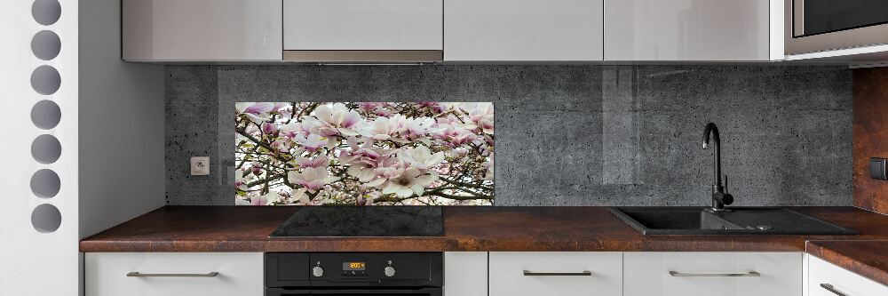 Panel do kuchni Kwiaty magnolii