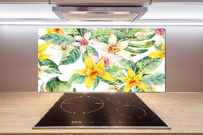 Panel między meble w kuchni Orchidea
