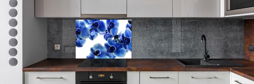 Panel do kuchni Niebieska orchidea