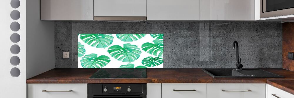 Panel między meble w kuchni Monstera