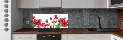 Panel do kuchni Czerwone tulipany