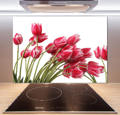 Panel do kuchni Czerwone tulipany