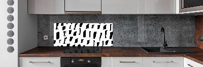 Panel do kuchni Czarno-białe plamy