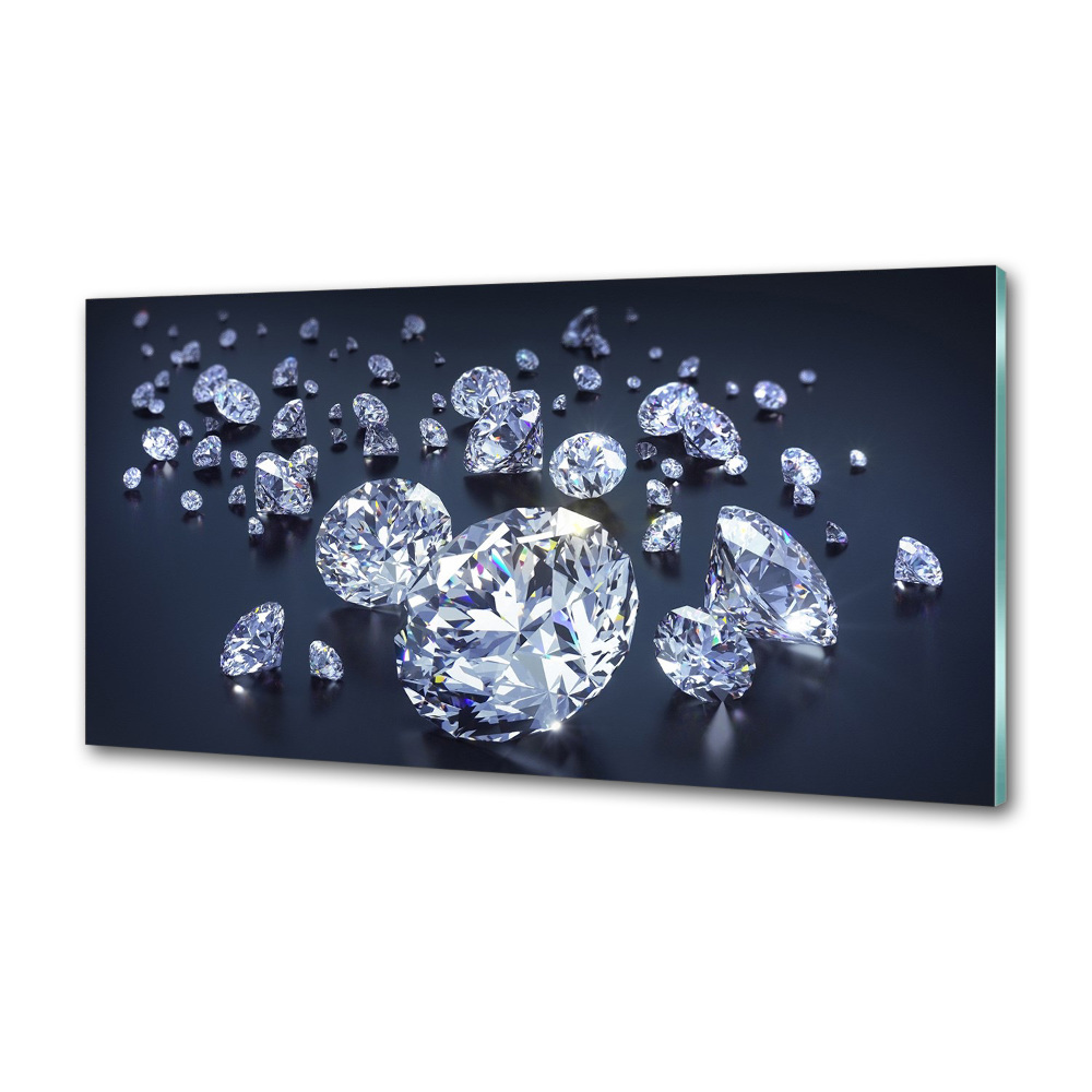 Panel między meble w kuchni Diamenty