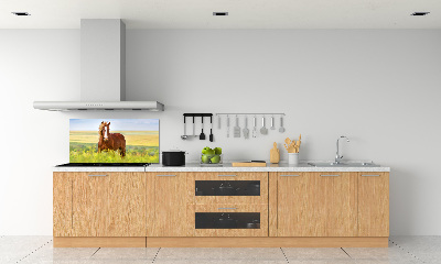 Panel dekor szkło Brązowy koń