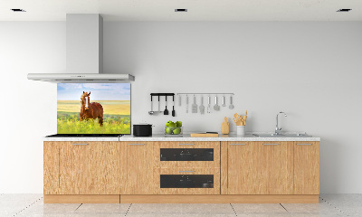 Panel dekor szkło Brązowy koń