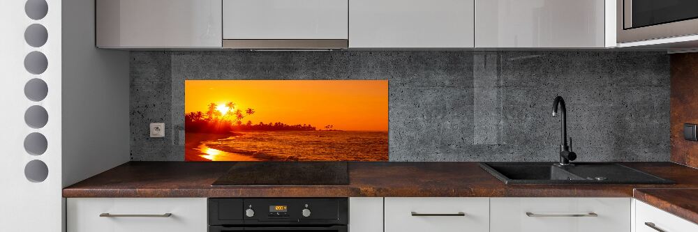Panel lacobel Zachód słońca plaża