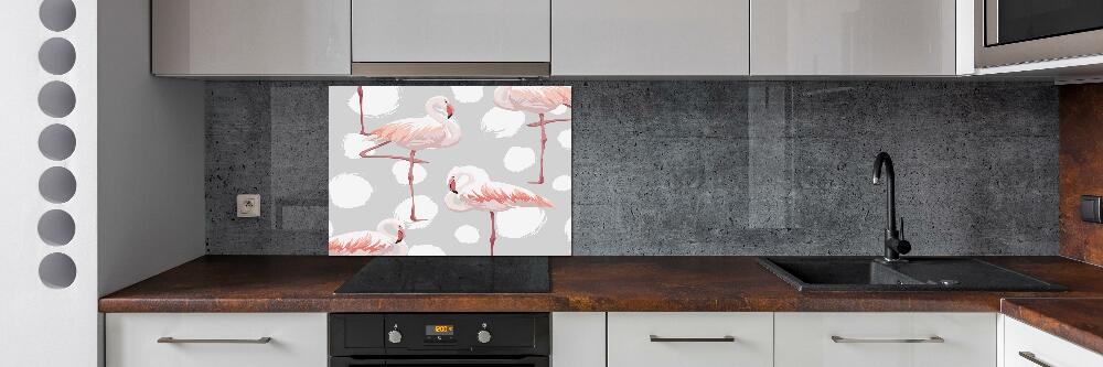 Panel między meble w kuchni Flamingi
