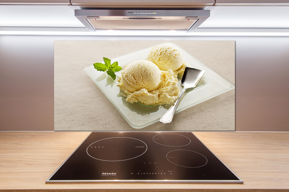 Panel do kuchni Lody na talerzu