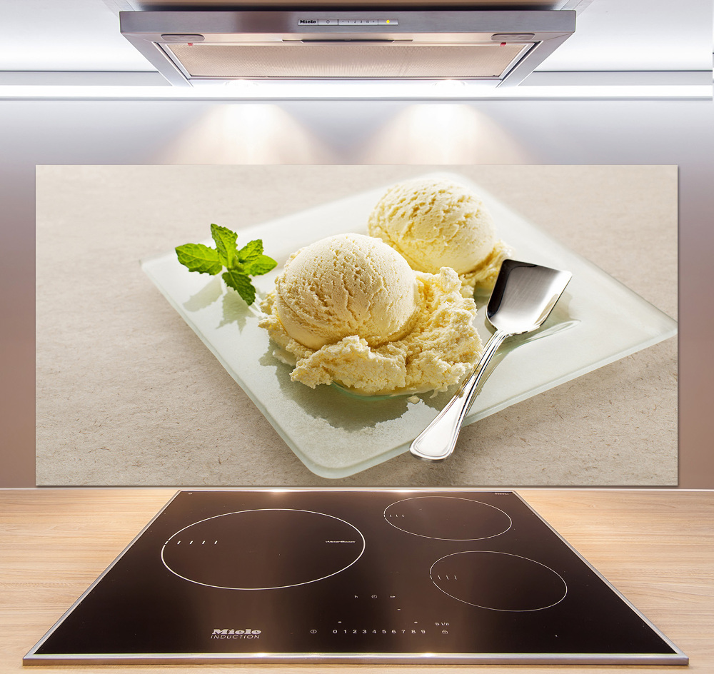 Panel do kuchni Lody na talerzu