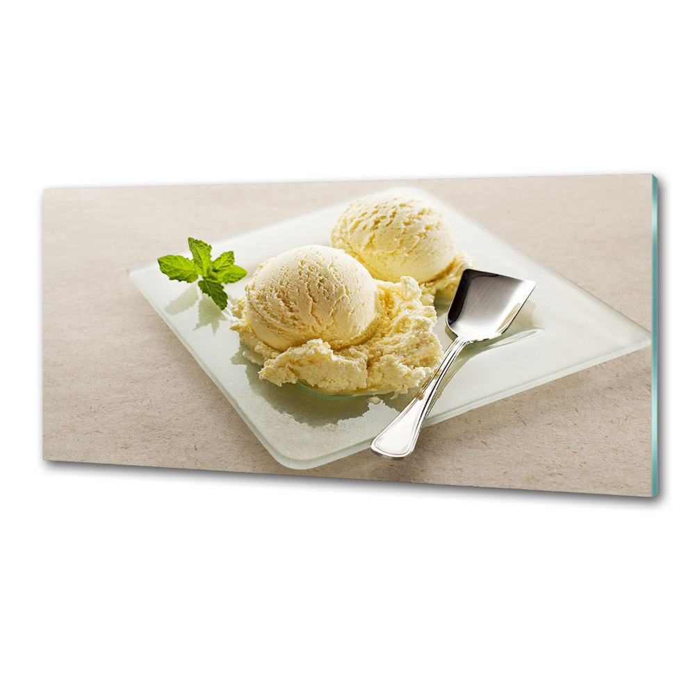 Panel do kuchni Lody na talerzu