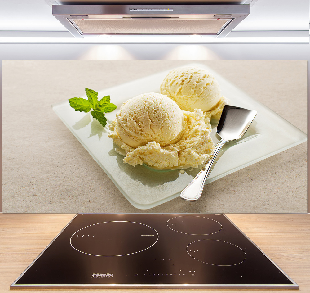 Panel do kuchni Lody na talerzu