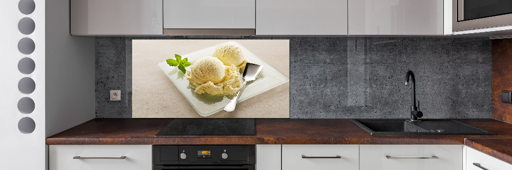 Panel do kuchni Lody na talerzu