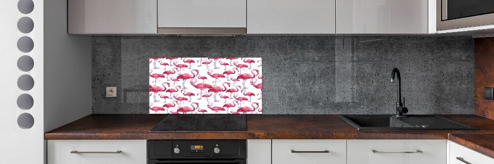 Panel między meble w kuchni Flamingi