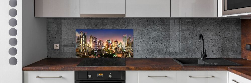 Panel dekor szkło Bangkok nocą