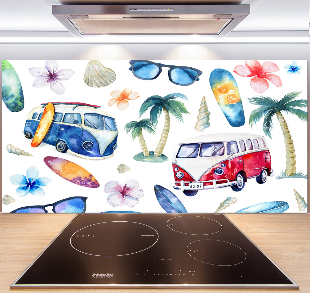 Panel do kuchni Symbole surfingu