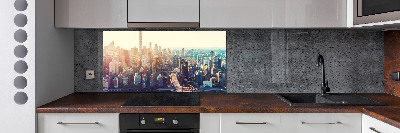 Panel lacobel Nowy Jork lot ptaka