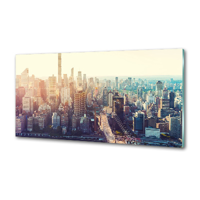 Panel lacobel Nowy Jork lot ptaka